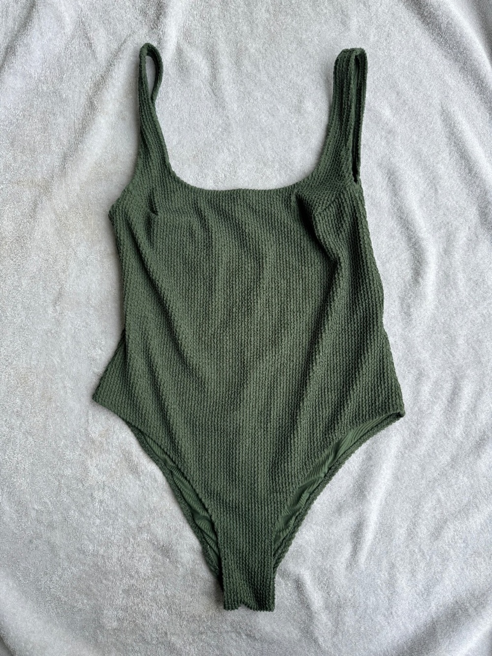 Olive Green Smocked H&M One Piece